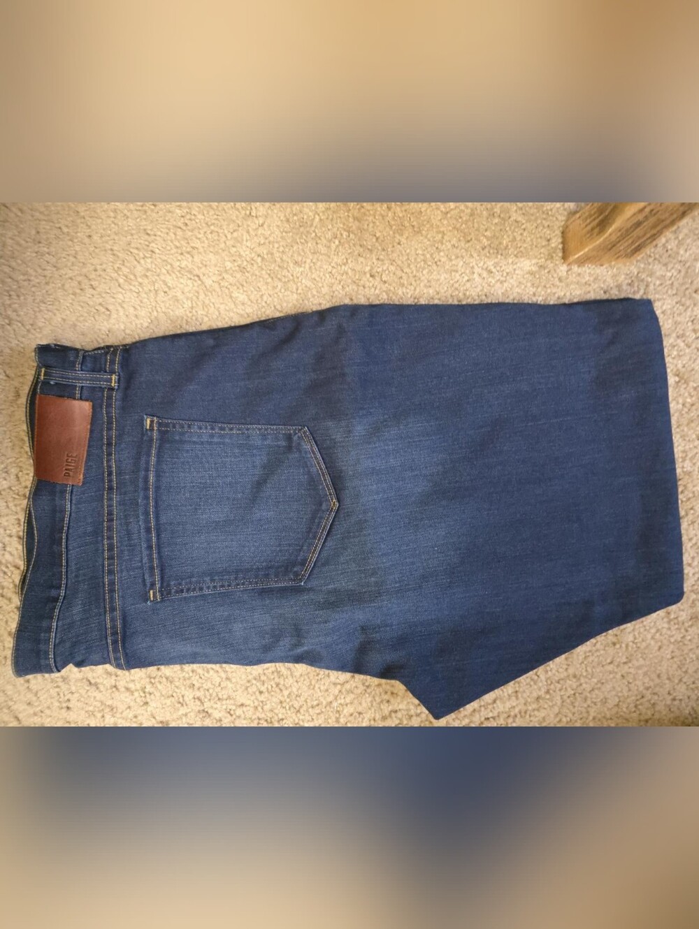 C018 PAIGE Federal Men's Jeans 44x30 Dark Indigo New Without Tags